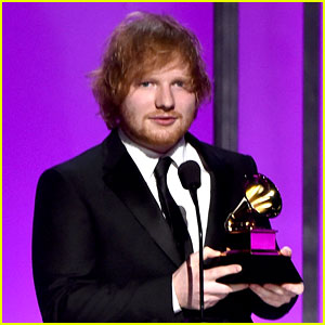 Ed Sheeran Wins His First Grammys for 'Thinking Out Loud'
