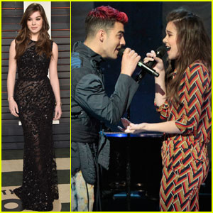 Hailee Steinfeld Performs With DNCE on 'GMA' After Attending Oscars Party