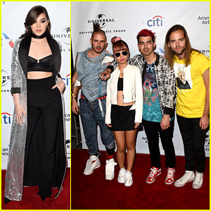 Hailee Steinfeld & DNCE Meet Up at Grammys 2016 After Party