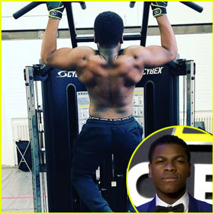 John Boyega Shows Off His Insane Back Muscles for 'Star Wars: Episode VIII'