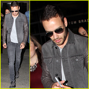 Liam Payne Gets Swarmed By Fans After Arriving in LA