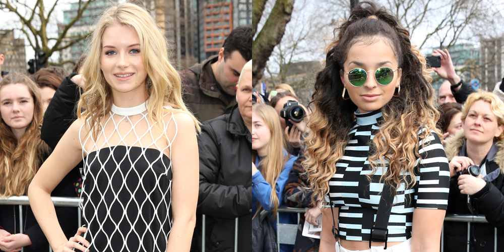 Lottie Moss Goes Mod For Topshop Show During London Fashion Week with Ella Eyre