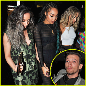 Little Mix & Louis Tomlinson Party Together After BRIT Awards 2016
