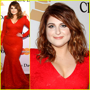 Meghan Trainor Wears Red Dress to Go With New Red Hair!