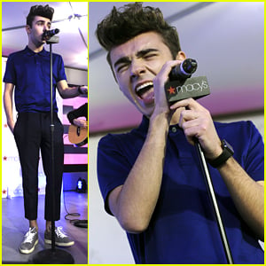 Nathan Sykes Serenades Crowd at Macy's Valentine's Day Celebration