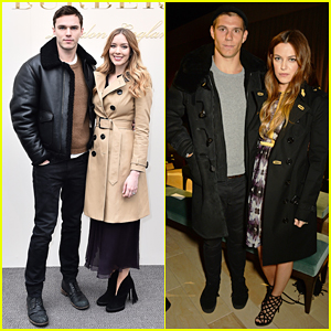 Nicholas Hoult Buddies Up with Sister Rosanna at Burberry Womenswear Fashion Show!