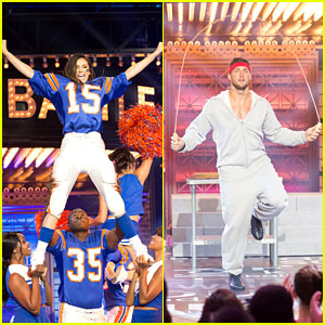 Nina Dobrev & Tim Tebow Get Their Game Faces On For 'Lip Sync Battle' - Watch Now!