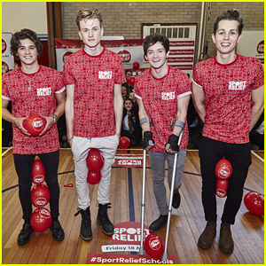 The Vamps Play Human Hungry Hippos At Sport Relief Event in Birmingham