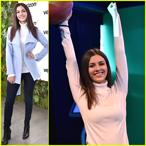 Victoria Justice Hits San Francisco For Super Bowl City Fan Experience