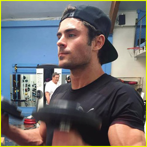 Zac Efron Preps His Buff Bod for 'Baywatch' at the Gym