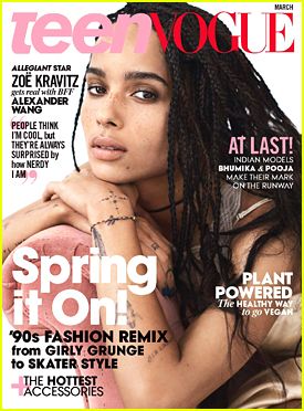 Zoe Kravitz To 'Teen Vogue': 'People Are Surprised How Nerdy I Am'