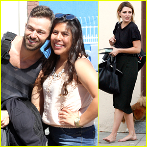 Artem Chigvintsev & Mischa Barton Work On Their Cha Cha For DWTS