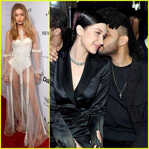 Gigi Hadid Wears Sheer Gown to Support Bella at Daily Front Row Awards