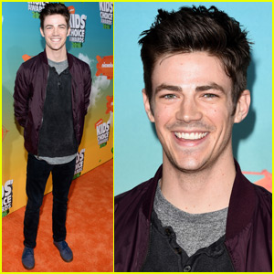 Grant Gustin Meets Up With Meghan Trainor  at the Kids Choice Awards 2016