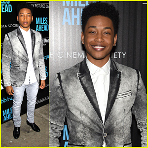 Jacob Latimore Checks Out 'Miles Ahead' Premiere in NYC