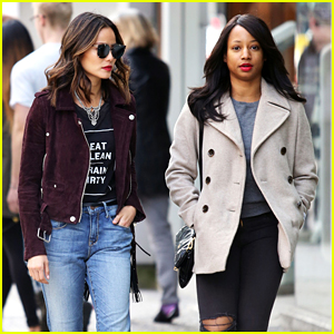 Monique Coleman & Jamie Chung Check Out Vancouver During 'Miranda's Rights' Filming Break