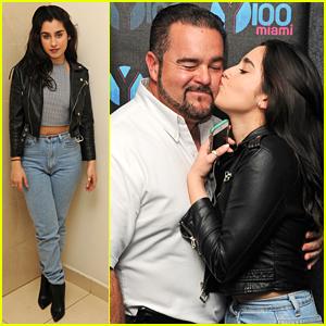 Fifth Harmony's Lauren Jauregui Visits Dad Michael at Y-100 Radio in Florida