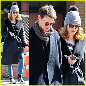 Lily James Catches a Cab With Matt Smith in New York City