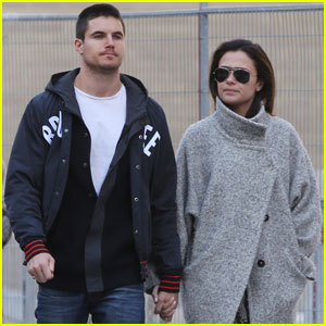 Robbie Amell & Italia Ricci Hold Hands for Lunch in Toronto