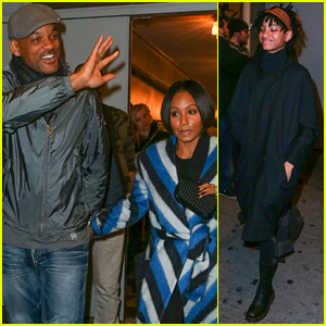 Willow Smith & Her Parents Pay a Visit to Broadway!