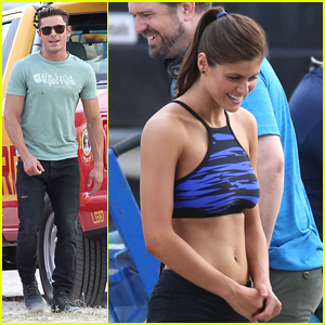 Zac Efron & Alexandra Daddario Hit Miami Beach For More 'Baywatch' Filming