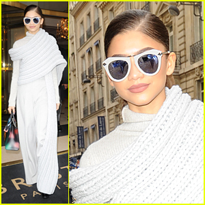 Zendaya Is Radiant in White During Paris Fashion Week Outing