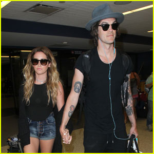 Ashley Tisdale & Christopher French Return From Beachy Vacation