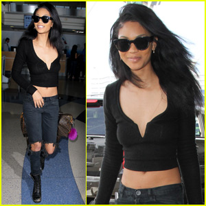 Chanel Iman Heads to a Modeling Job After Coachella