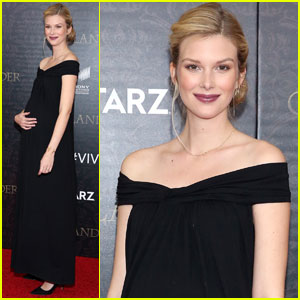 'Stitchers' Star Emma Ishta Shows Off Baby Bump at 'Outlander' Premiere