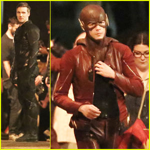 Grant Gustin Films Fight Scenes with Teddy Sears Before Wrapping 'The Flash' Season 2