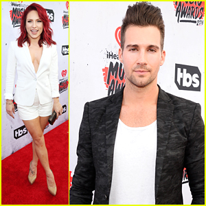Sharna Burgess Steps Out For iHeartRadio Music Awards with James Maslow