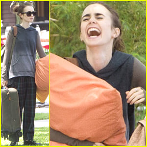 Lily Collins Can Not Stop Laughing While Filming 'To The Bone'