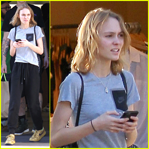Lily-Rose Depp & Ash Stymest Meet Up at The Grove