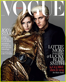 Lottie Moss & Lucky Blue Smith Cover 'Vogue Paris' May 2016