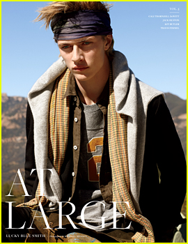 Lucky Blue Smith Poses in the Desert for 'At Large' Mag (Exclusive)
