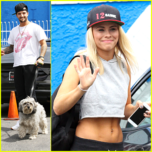 Mark Ballas Brings Dog Hendrix To 'DWTS' Practice with Paige VanZant