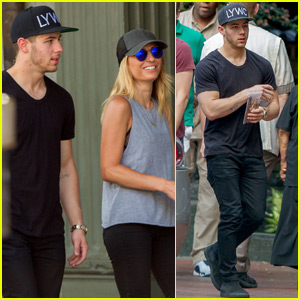 Nick Jonas Hangs With a Female Friend After Shooting New Music Video