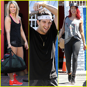 Mark Ballas & Sharna Burgess Get In One More Practice with Switch-Up Partners Ahead of DWTS Tonight
