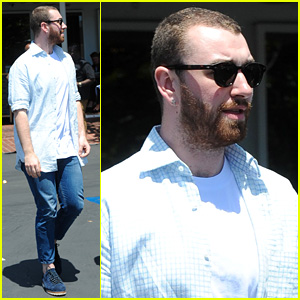 Sam Smith Spends Monday with Some Pals