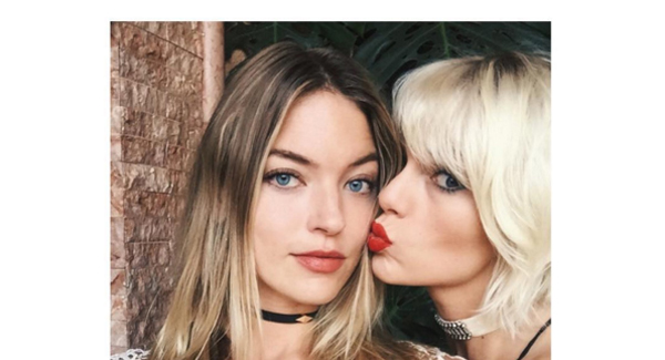 Taylor Swift Gives Martha Hunt Kisses at Coachella | 2016 Coachella ...