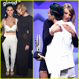 Taylor Swift Honors Ruby Rose at GLAAD Media Awards 2016