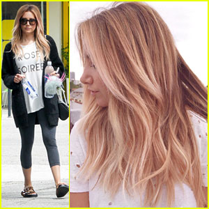 Ashley Tisdale Debuts Gorgeous New Hair Color For 'Young & Hungry' Spin-Off