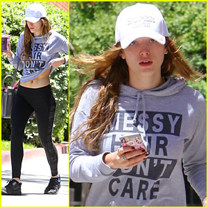 Bella Thorne Has 'Messy Hair' & Doesn't Care After Workout