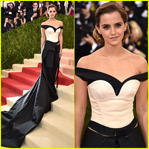 Emma Watson Takes Green Carpet Challenge at Met Gala 2016