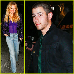 Nick Jonas Dines with Kate Hudson Before the Met Ball