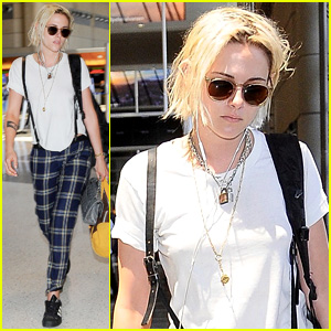 Kristen Stewart Catches a Flight Out of Los Angeles