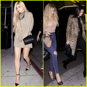 Kendall & Kylie Jenner Spend Fun Saturday Night Out With Sister Khloe Kardashian!