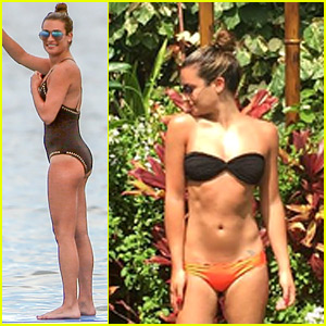Lea Michele Bares Hot Body in a Tiny Bikini!