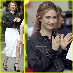 Lily James Promotes 'Romeo & Juliet' in London