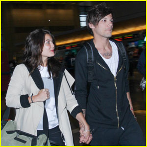 Louis Tomlinson & Danielle Campbell Lock Hands at LAX
